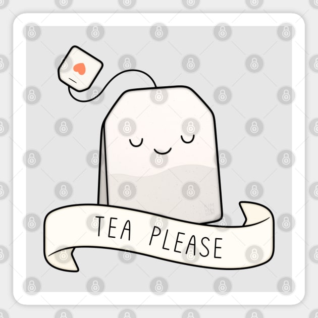 Tea Please Magnet by kimvervuurt